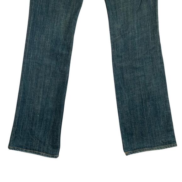 7 For All Mankind High Waisted Blue Boot Cut Jeans - Picture 8 of 8